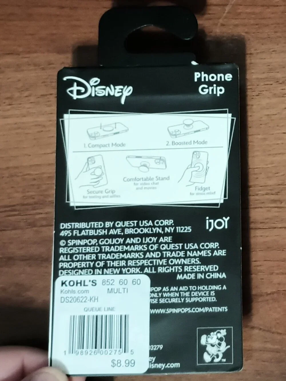 NWT & HTF ~ Disney's Minnie Mouse Phone Grip by Spinpop